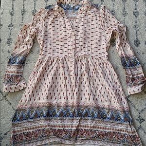 En creme boho dress